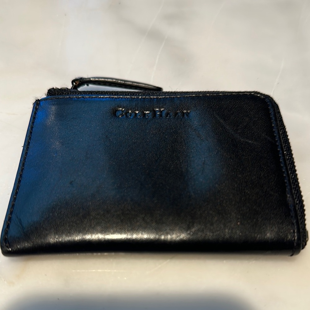 Cole Haan Black Leather coin/card wallet